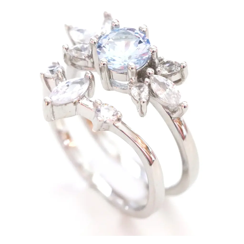 Blue Zelda Ring Set Bisoulovely