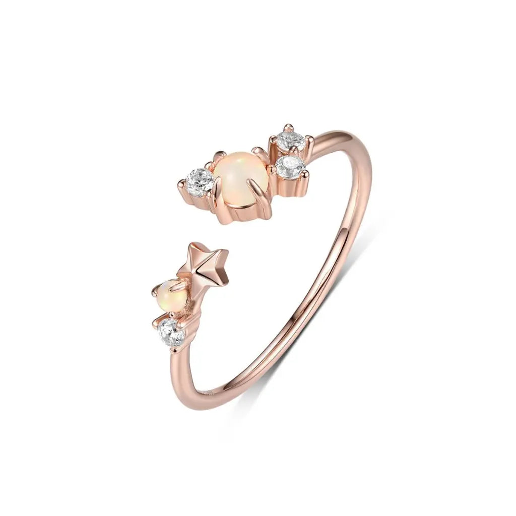 BISOULOVELY on sale CONSTELLATION RINGS IN ROSE GOLD - Ophelia and Elara