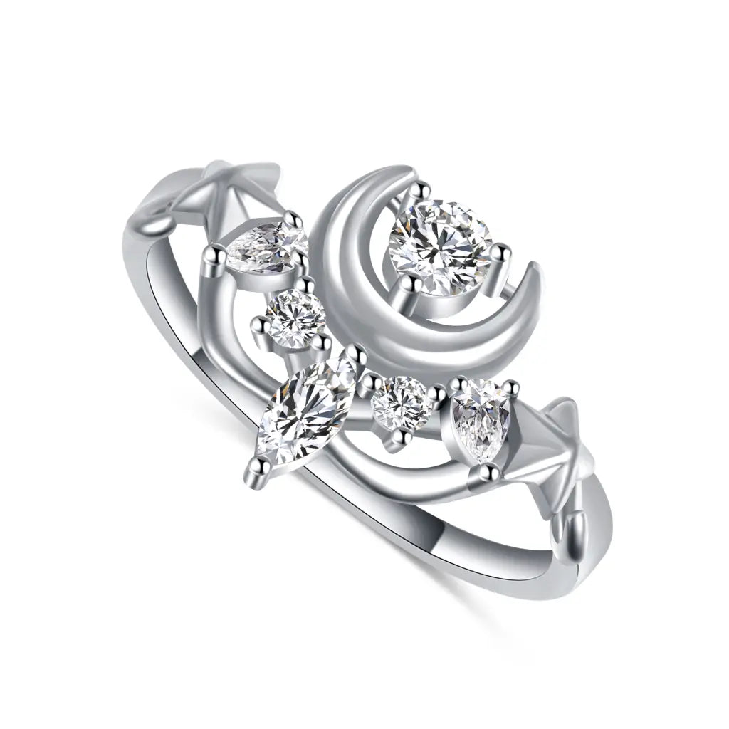 Bisoulovely Silver hotsell Luna Ring