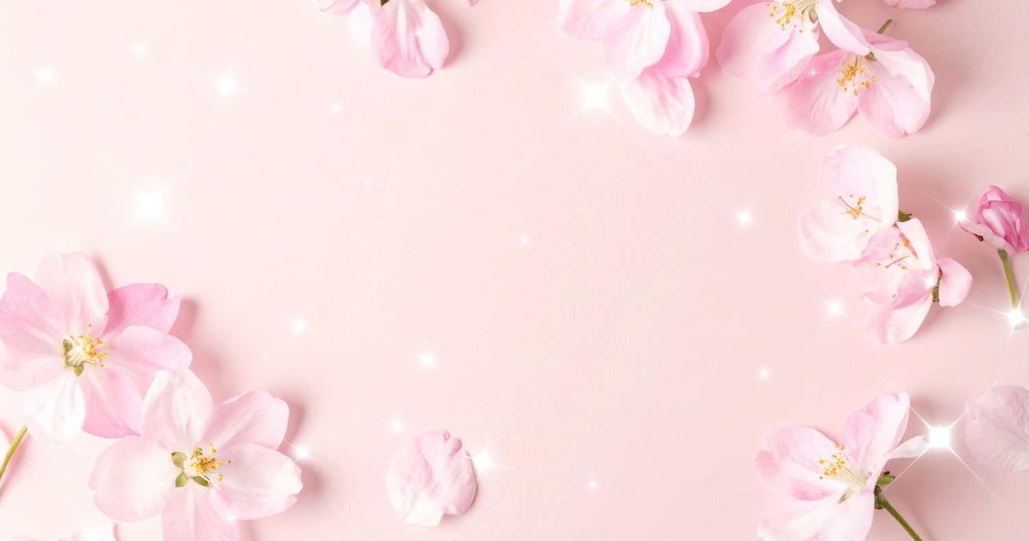 pink soft petals sparkle