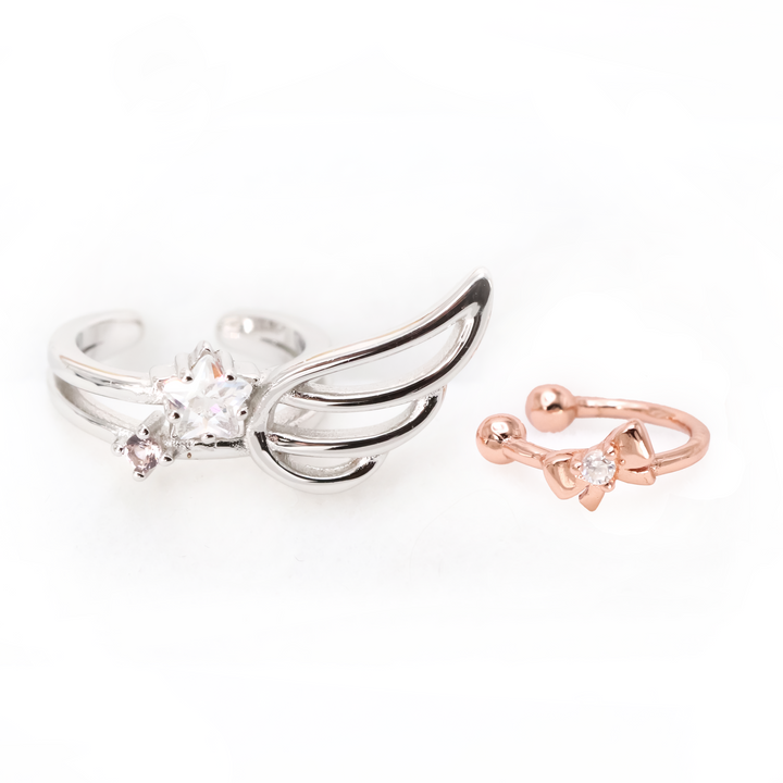 Twinkle Wing and Bow Ear Cuff