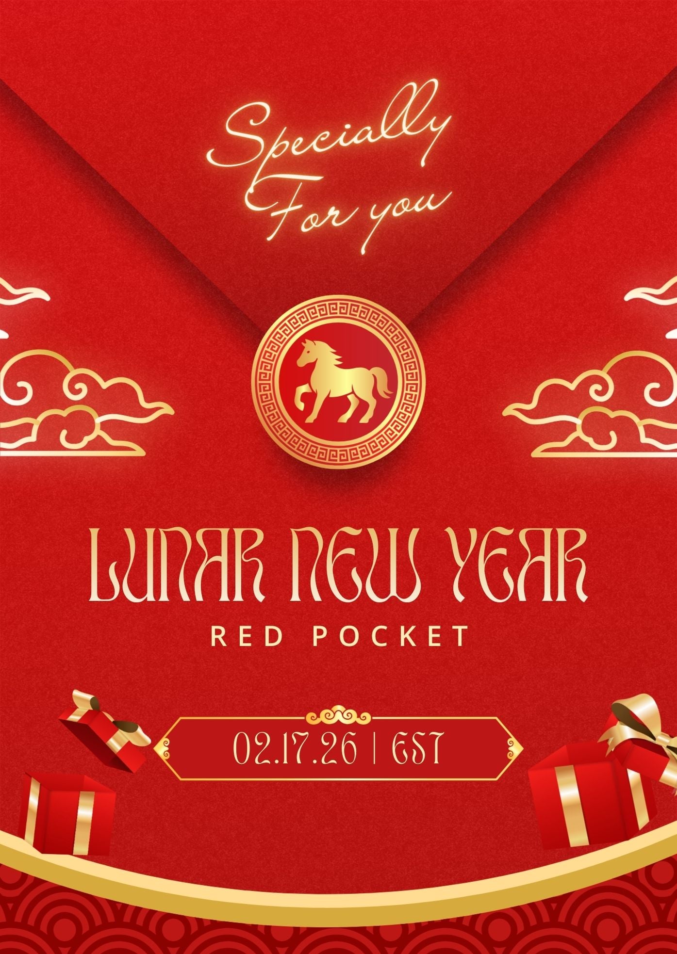 lunar new year red poket
