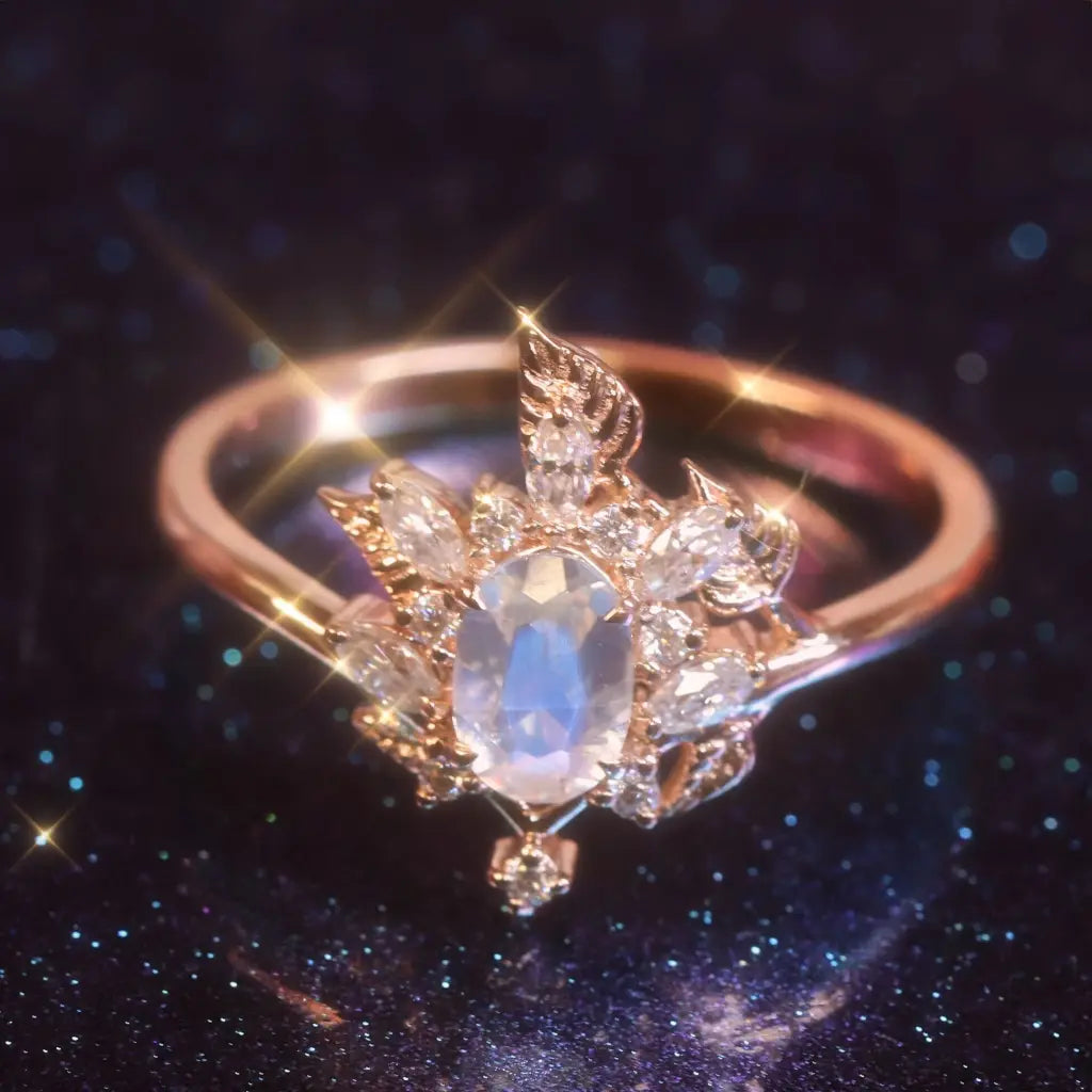 Ally round moissanite engagement ring deals