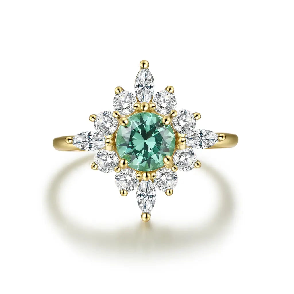 Anna Ring - Light Emerald - Rings - 1