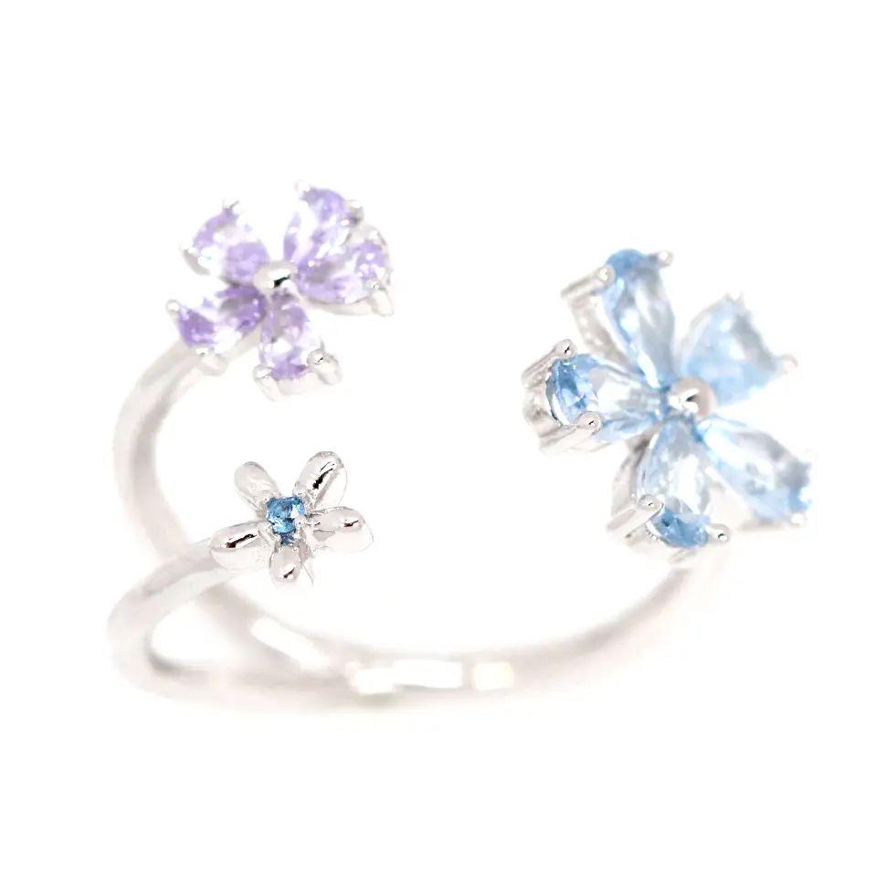 Blossom Blue Ring - Rings - 1