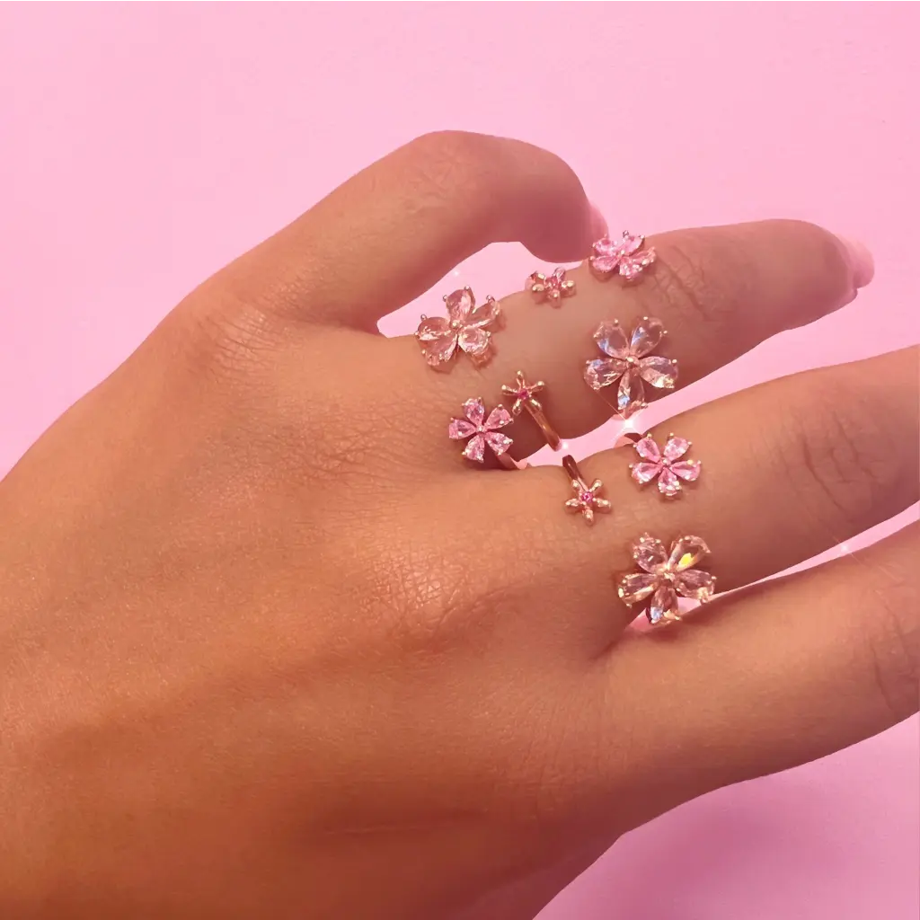 Blossom Pink Ring - Rings - 3