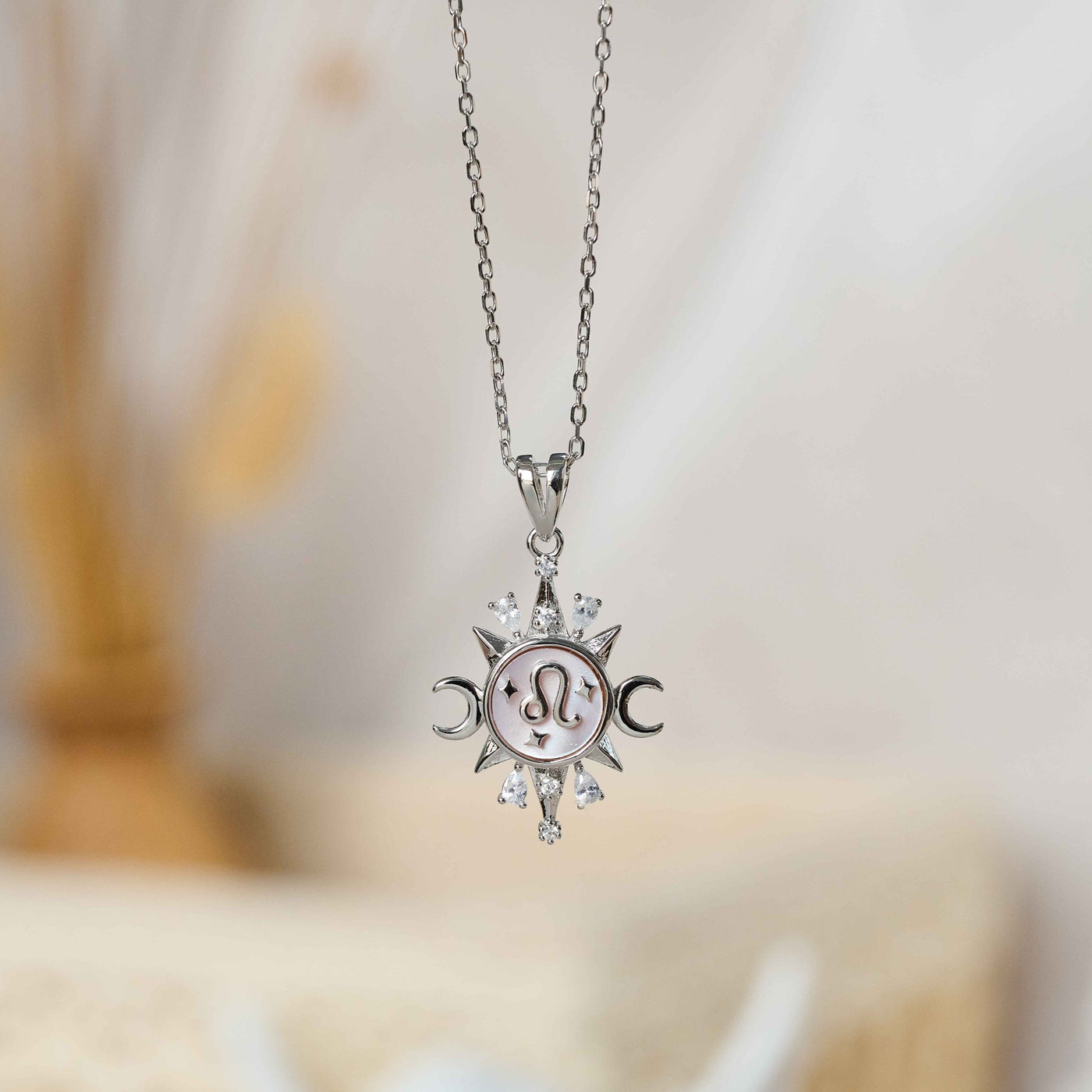 Celestial Horoscope Pendant - Leo - Necklaces - 2
