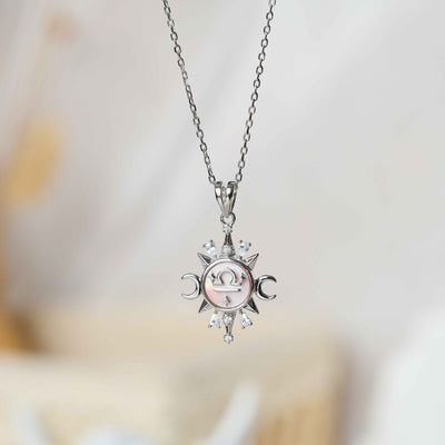 Celestial Horoscope Pendant - Libra - Necklaces - 2