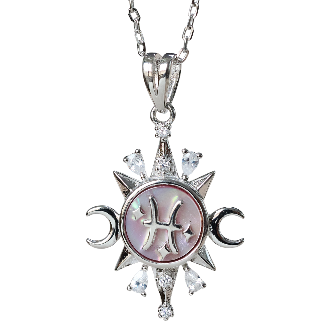 Celestial Horoscope Pendant - Pisces - Necklaces - 7