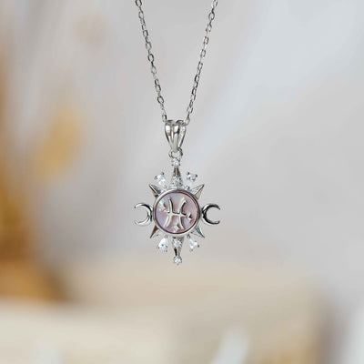 Celestial Horoscope Pendant - Pisces - Necklaces - 2
