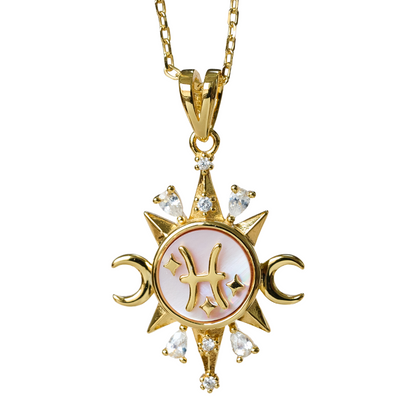 Celestial Horoscope Pendant - Pisces - Necklaces - 6