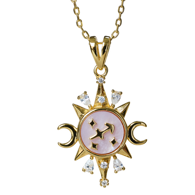 Celestial Horoscope Pendant - Sagittarius - Necklaces - 1