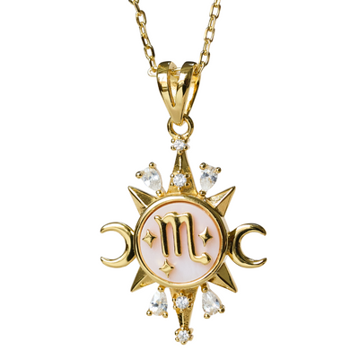 Celestial Horoscope Pendant - Scorpio - Necklaces - 2