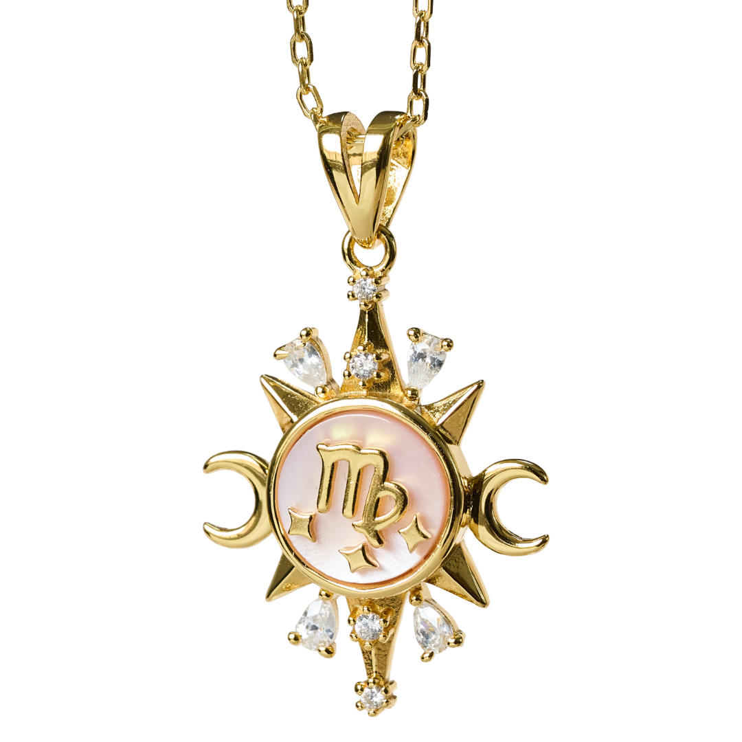 Celestial Horoscope Pendant - Virgo | Bisoulovely 