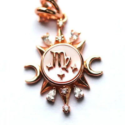 Celestial Horoscope Pendant - Virgo - Necklaces - 3