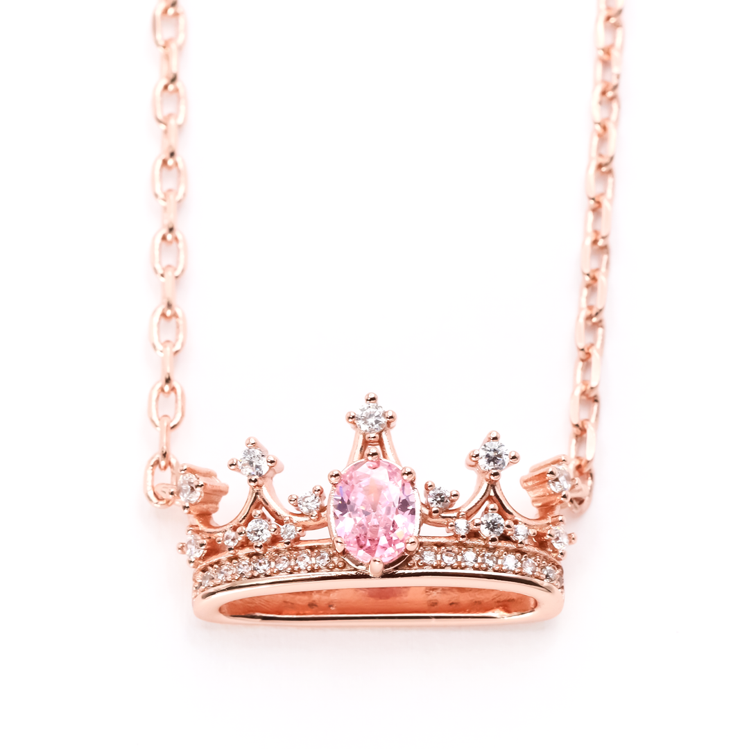 Preorder: Princess Crown Necklace Sterling Silver