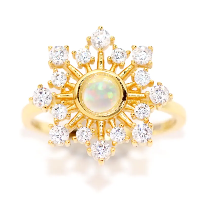 Ella Opal Burst Ring - Rings - 3