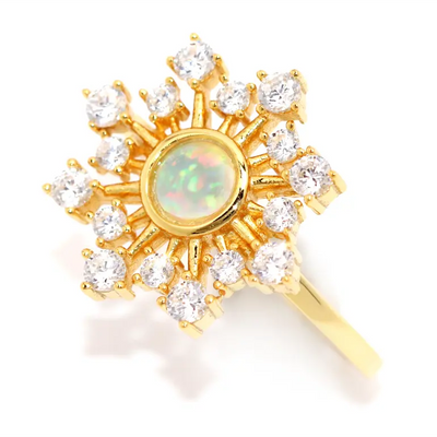 Ella Opal Burst Ring - Rings - 4