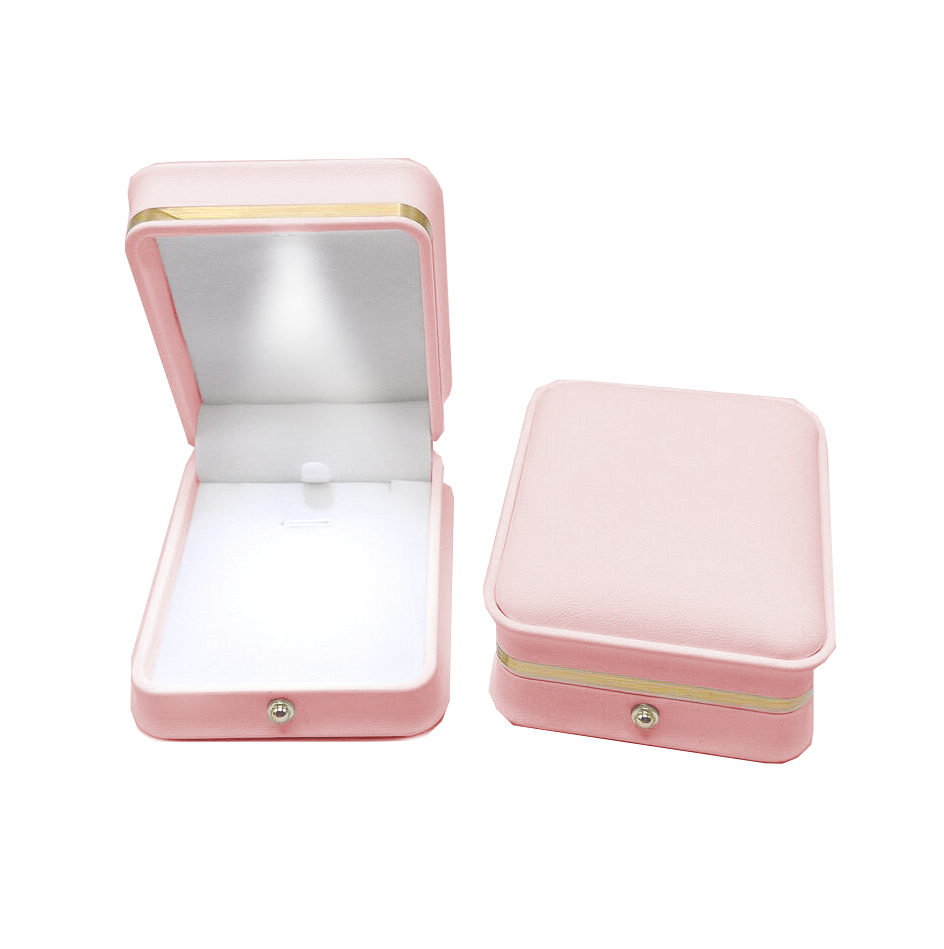 PREORDER LED Necklace / Earring Box - Pink - Jewelry Boxes - 1
