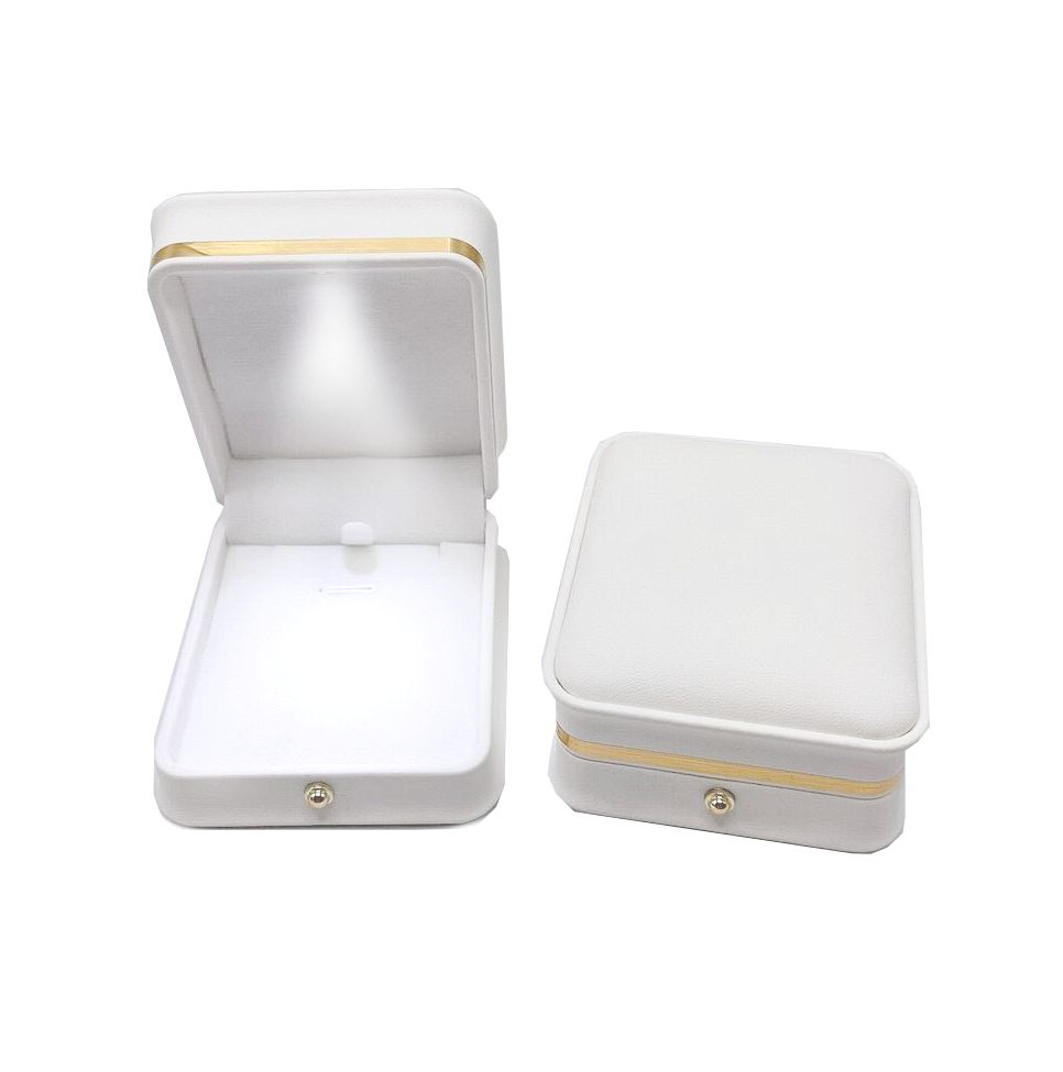 PREORDER LED Necklace / Earring Box - White - Jewelry Boxes - 1
