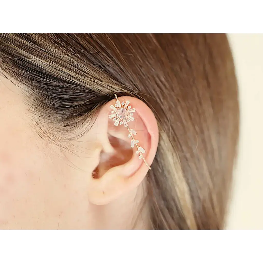 Mia Ear Bar Cuff - Earrings - 5