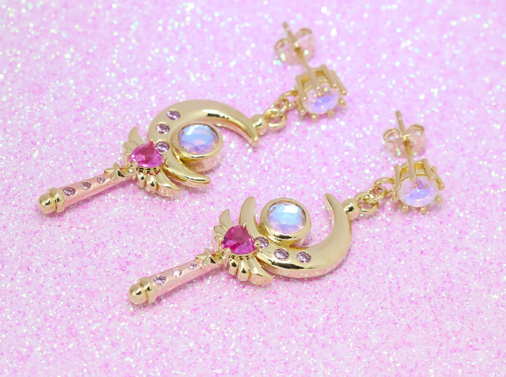 Moon Crystal Earrings