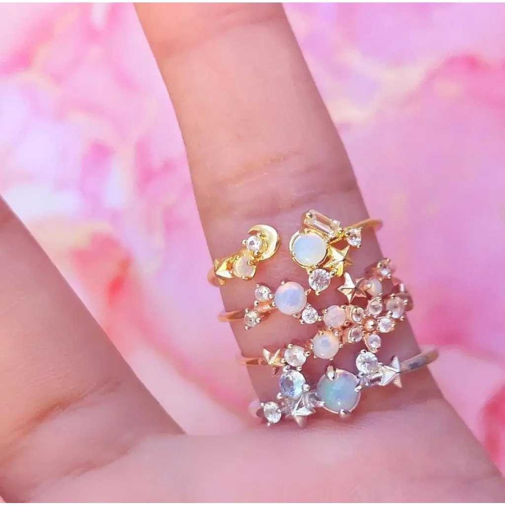 Bisoulovely Star Blossom Ring