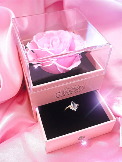Pink Rose Jewelry Box - Jewelry Boxes - 1