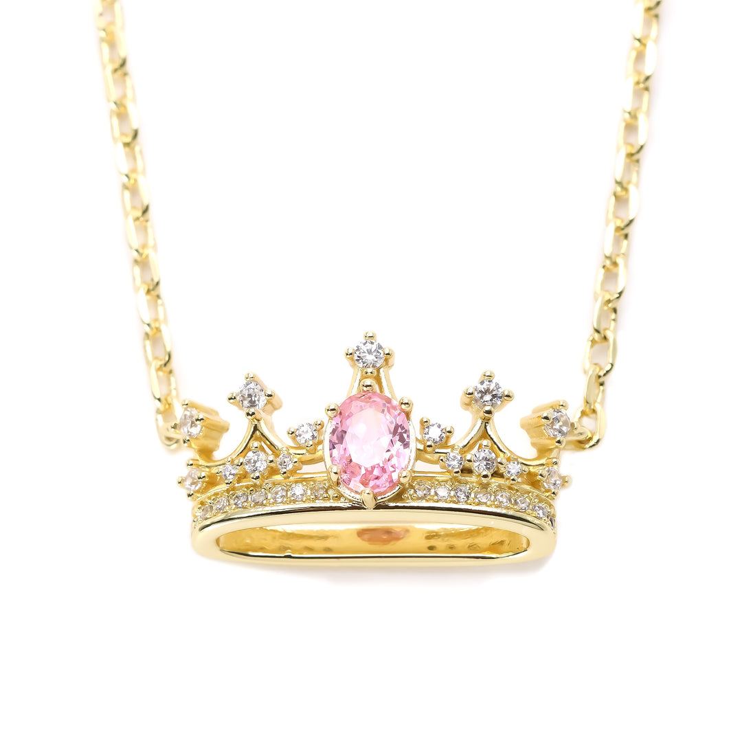 Preorder: Princess Crown Necklace Sterling Silver