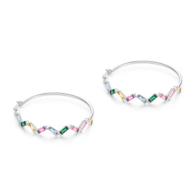 Rainbow Sprinkle Hoops - Earrings - 4