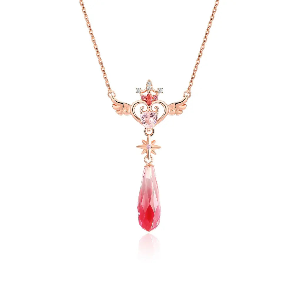 Rosie Love Crystal Drop Necklace - Pendants - 1