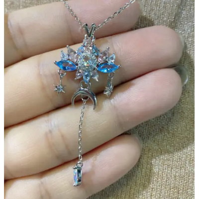 Silver crystal pendant - Pendants - 4