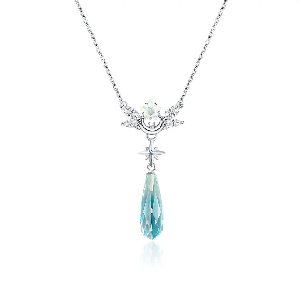 Skylar Crystal Drop Necklace - Necklaces - 1