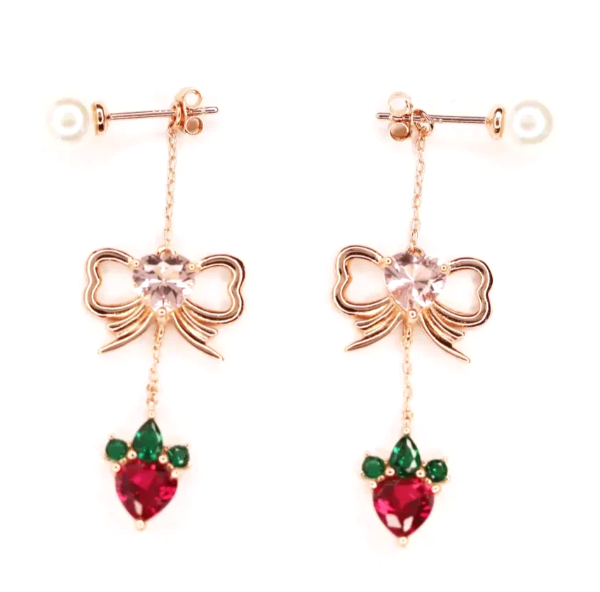 Sweet Strawberry Earrings - Earrings - 1