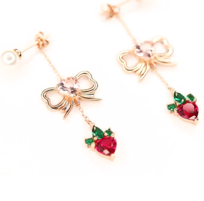 Sweet Strawberry Earrings - Earrings - 2