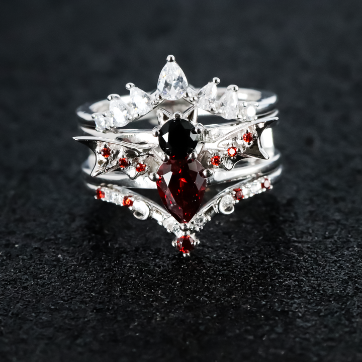 Saira's Familiar Bat Ring Stack