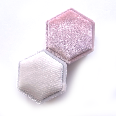 Premium Hexagonal Velvet Ring Box