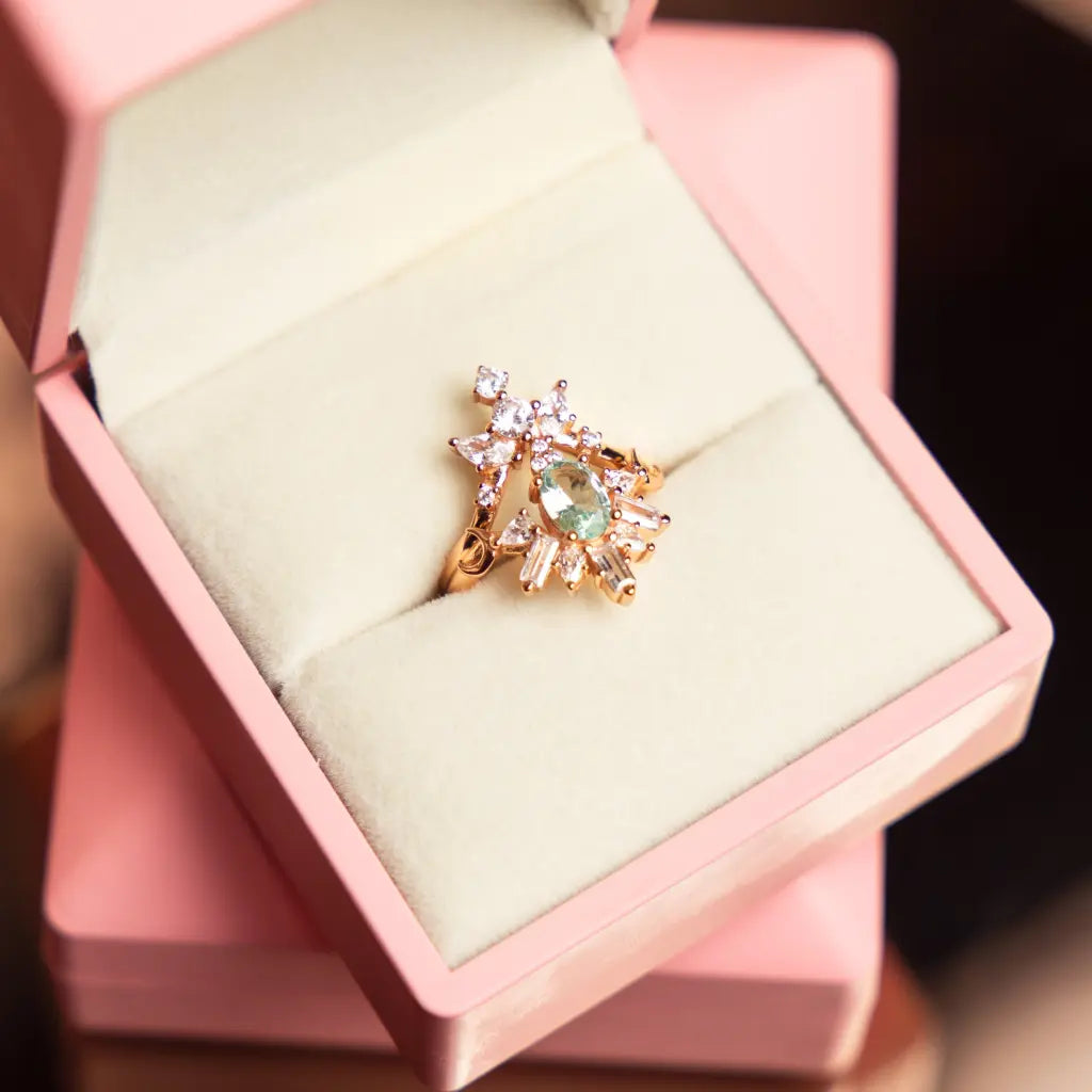 Victoria Ring Set - Mint | Bisoulovely