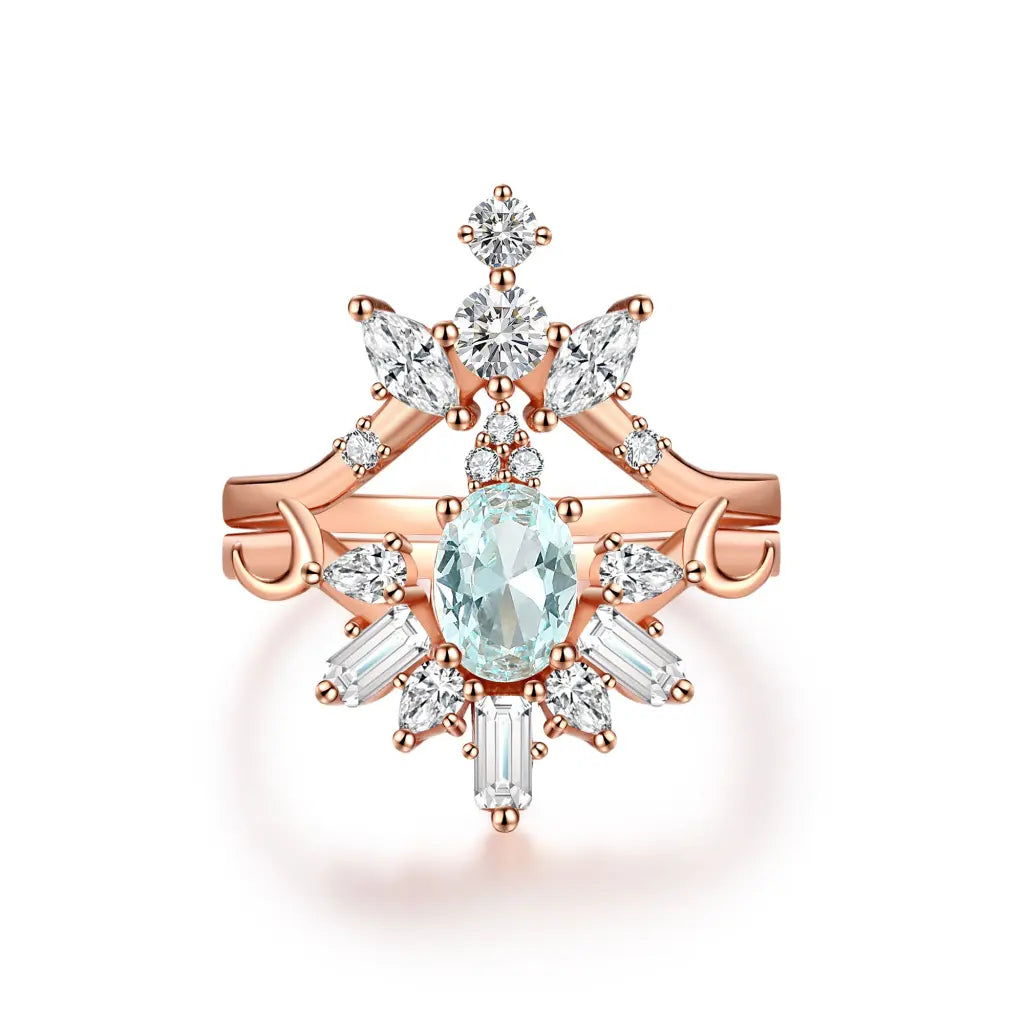 Victoria Ring Set - Mint | Bisoulovely