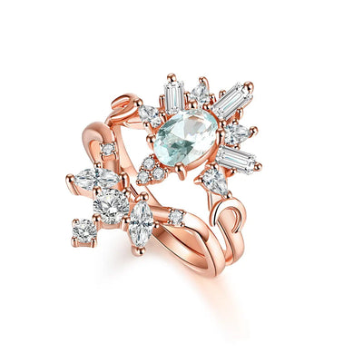 Victoria Ring Set - Mint - Rings - 3